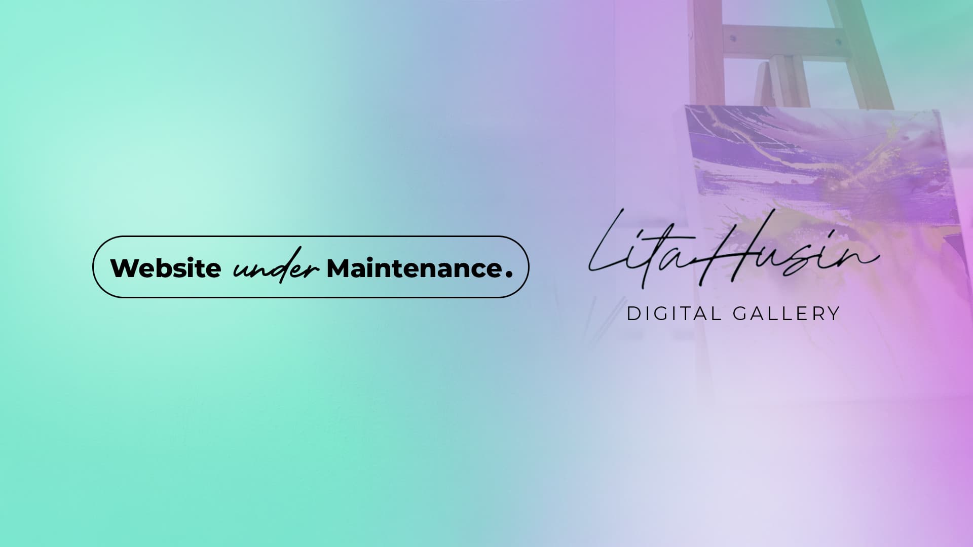 screenshot of litahusin personal digital art gallery