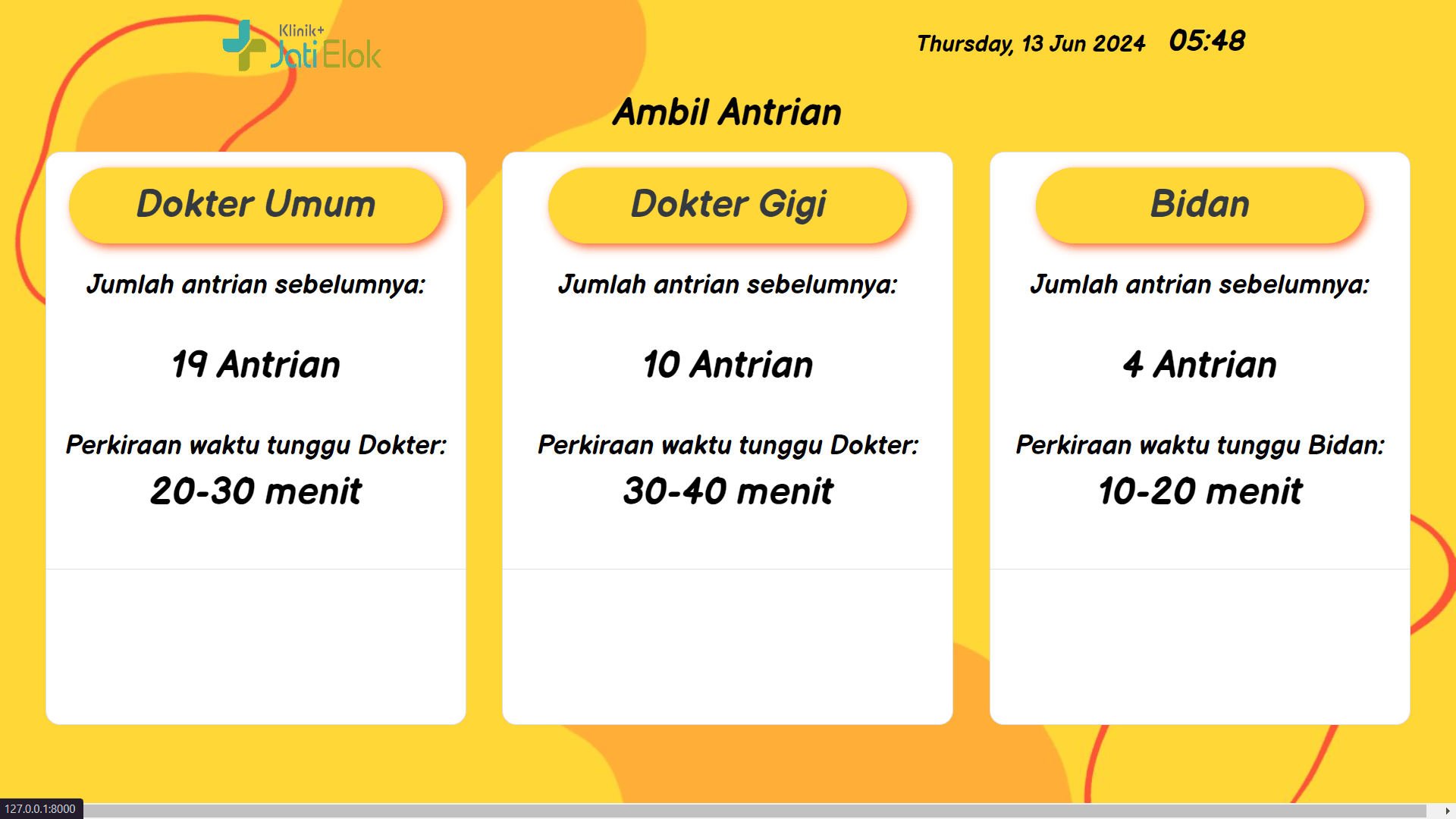 antrian klinik screenshot